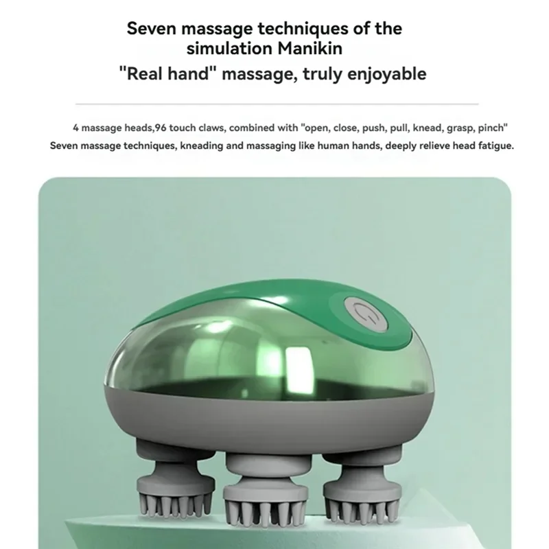 A83G-modes électriques portables imperméables et souples, fournitures de Massage pour chat, outil de Massage du cuir chevelu réglable et confortable