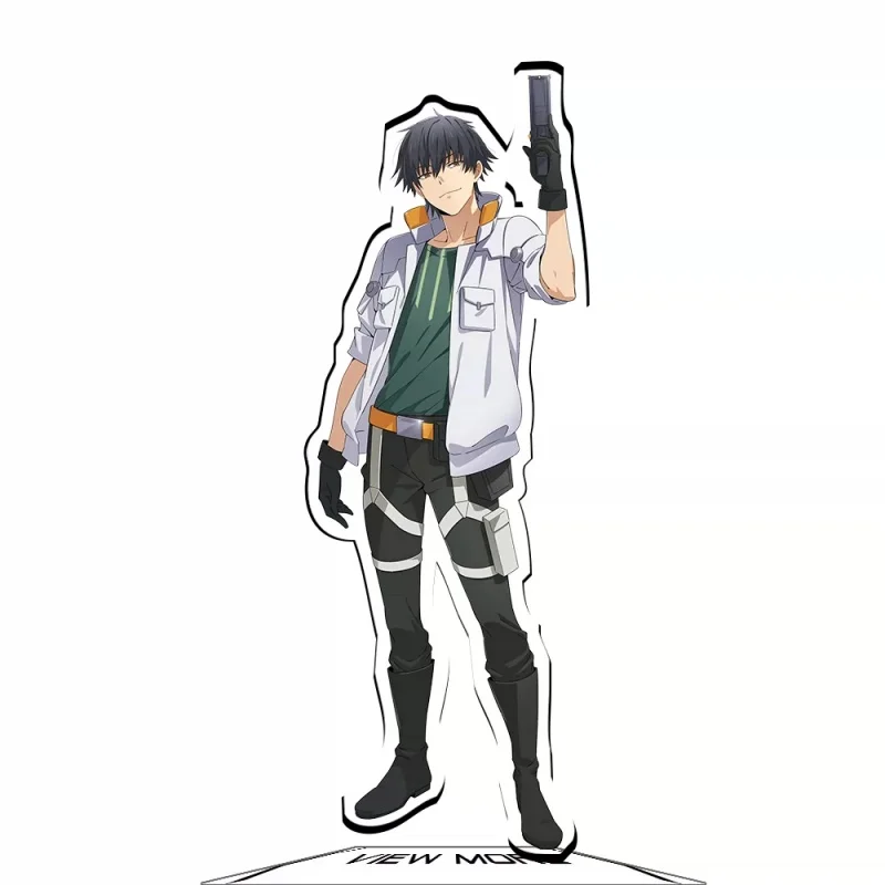 Reborn as a Space Mercenary Anime Character Acrylic Standee Double‑Sided Print With Base Desktop Ornament Gift Keychain