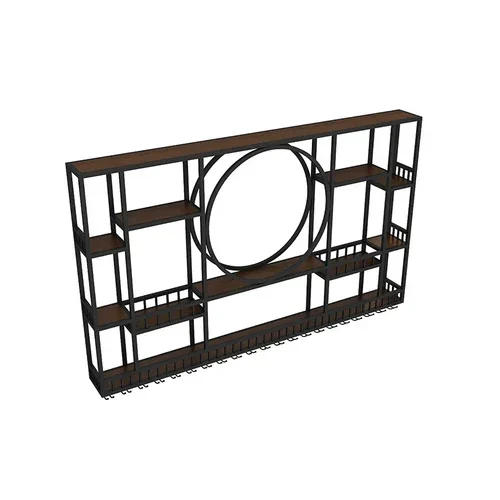 Wall Mount Display Wine Racks Kitchen Modern Luxury Gold Wine Rack Display Large Liquor Store Stojak Na Wino