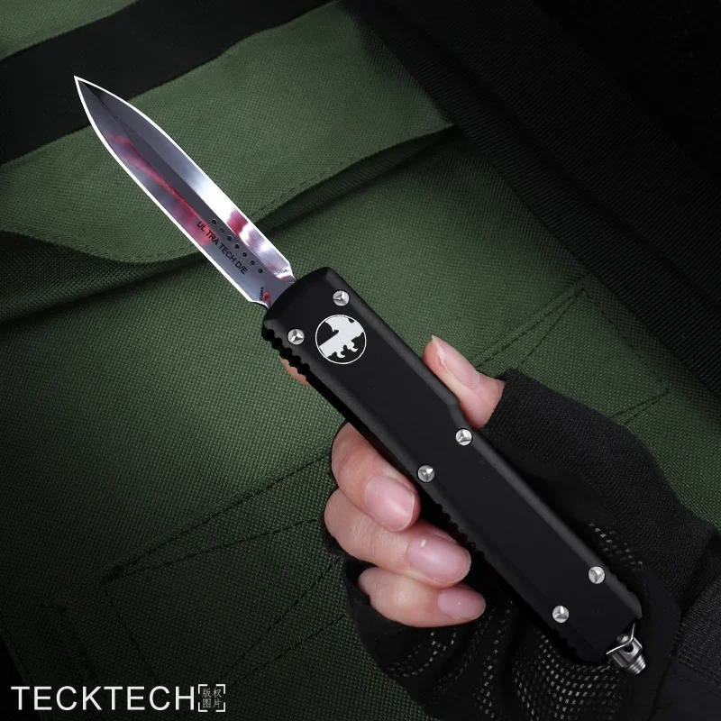 

High End Mirror Blade UT UTX MICRO ULTRA TECH KNIFE Ultratech D2 CNC Aluminum Alloy EDC Self Defense Tactical Pocketknife