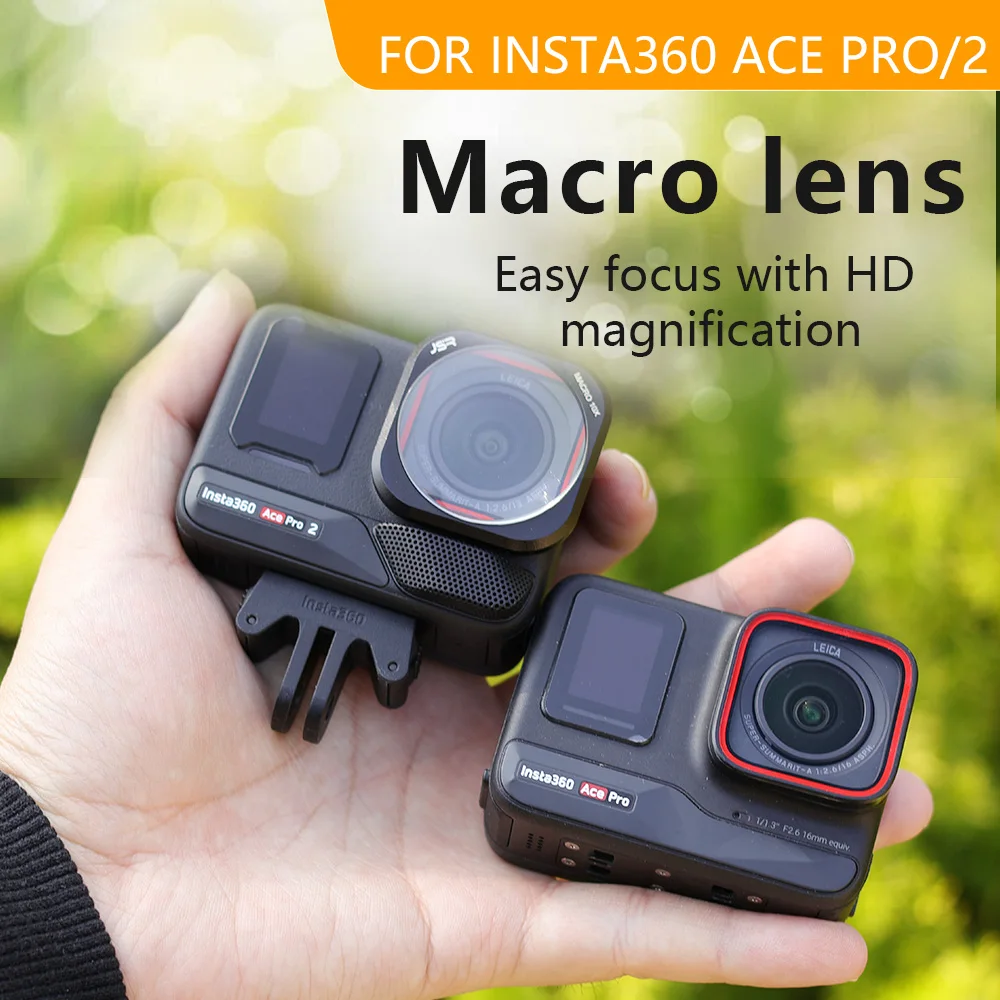 Suitable for Yingshi 360 AcePro2 macro filter, macro microscope lens, professional photography and photography filter