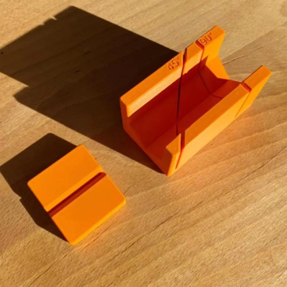 Guides de scie à onglet à 90 degrés en plastique, impression 3D à 45 degrés, outils pour le travail du bois, main Orange, boîte à onglets imprimée en 3d, outils de charpentier