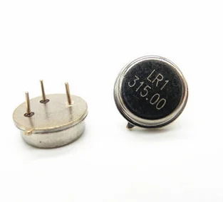 YYT 10PCS Circular 315MHZ 433MHZ filter resonator remote control sound table crystal oscillator R315A/R433A TO-39 3Pin 315M 433M