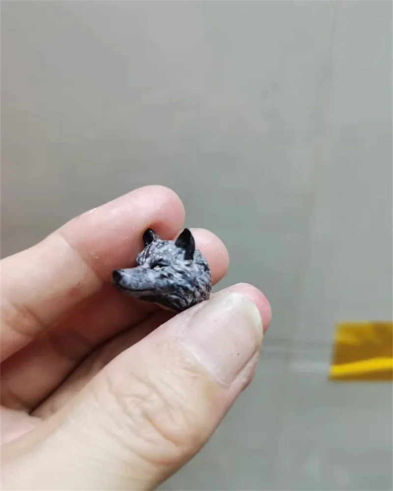 1/18 żołnierz pies głowa zwierzęcia rzeźba akcesoria do modeli wysokiej jakości dopasowanie 3.75 ''figurki ciało w magazynie