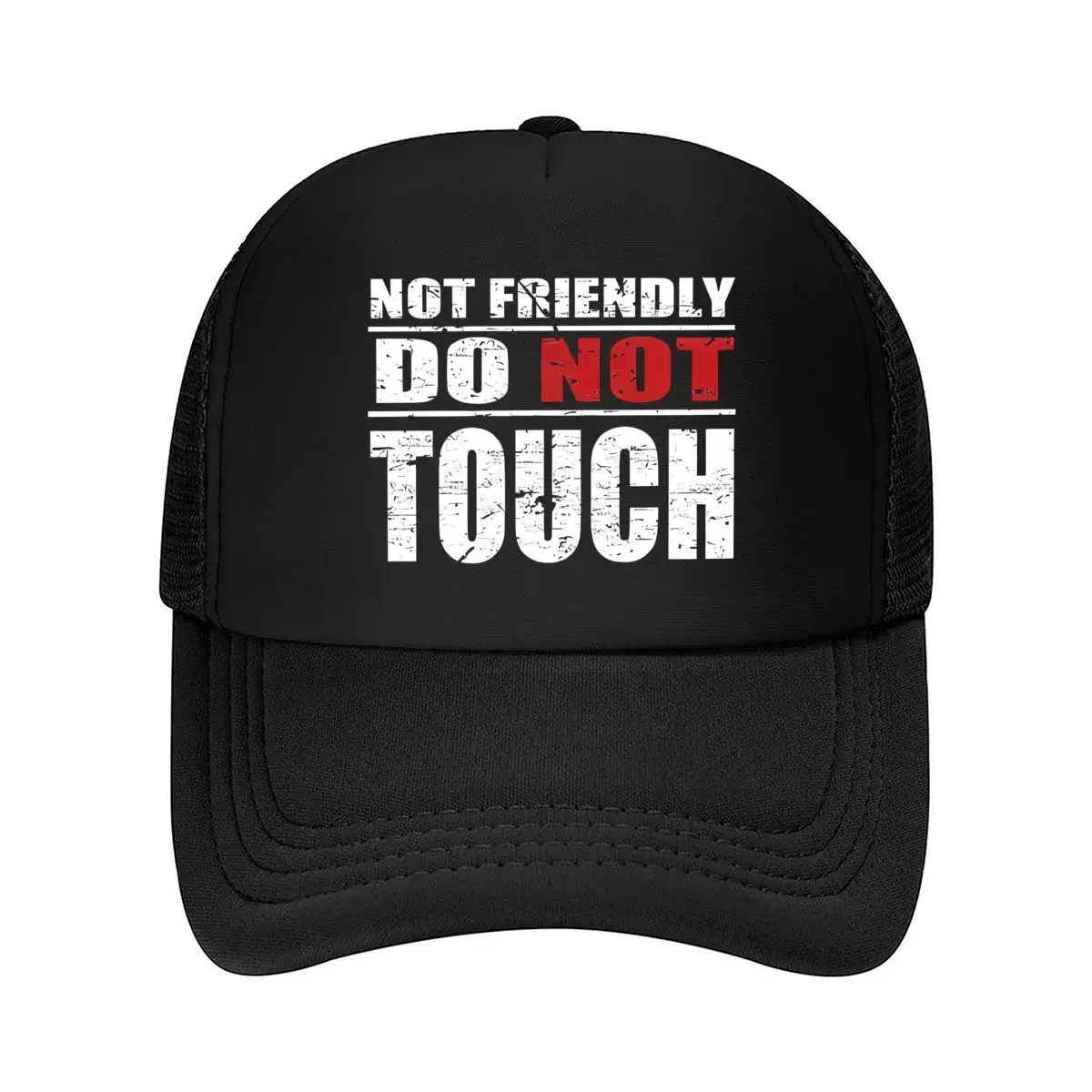 2026 Warning - Style 'Do Not Touch' Typography Art Mesh Baseball Cap