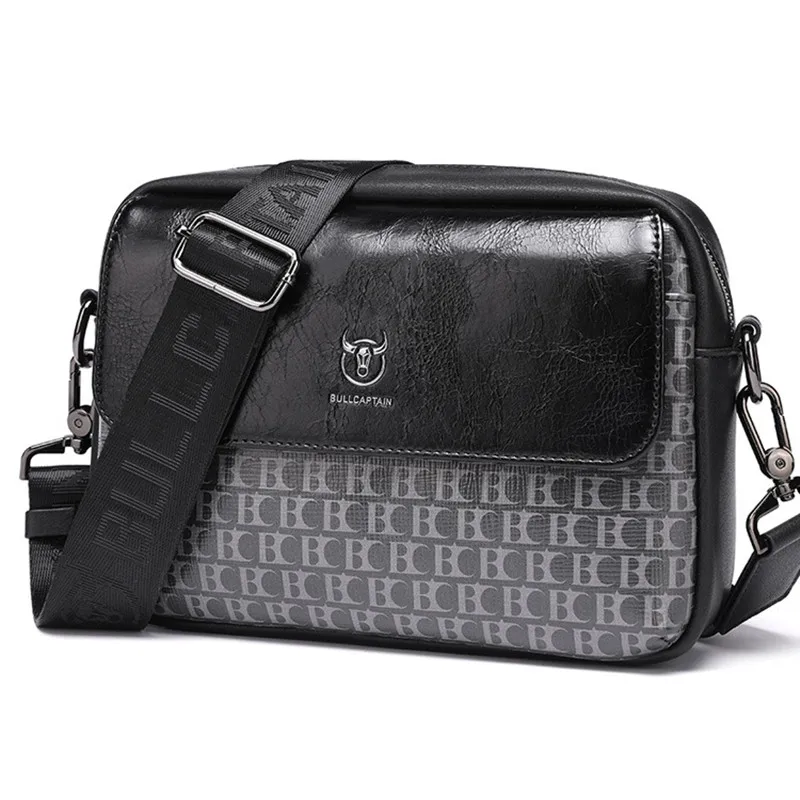 Bullkaptan silikon deri erkekler için omuz çantaları küçük çanta erkek rahat dana Crossbody Messenger debriyaj Flap Tote