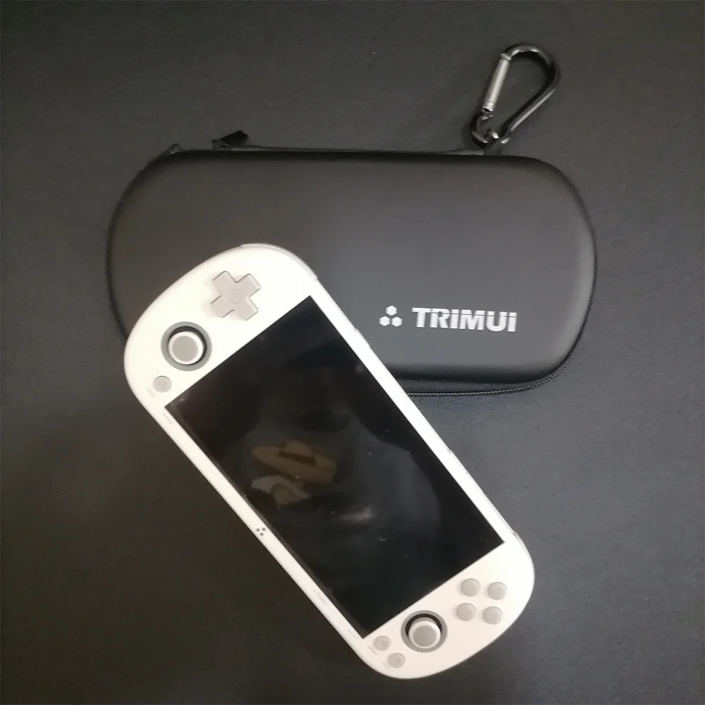 علبة سوداء من Trimui الذكية للمحترفين ، وحدة التحكم في الألعاب المحمولة ، حقيبة حمل محمولة ، شاشة 4.96 بوصة