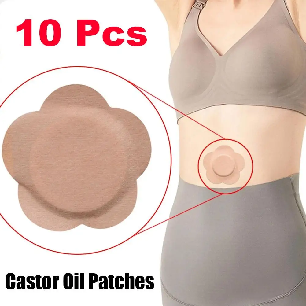 Castor Oil Patches,Belly Button Patch For Caster Oil,self-Adhesive Castor Oil Pads For Belly Button Anti Leakage Breathable