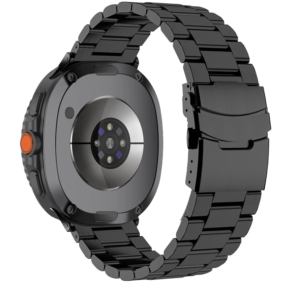 Samsung Watch 8 40mm/44mm、8Classicメタルバンド、ビジネスウォッチバンド、Galaxy Watch Ultra 1/2 47mm対応、ステンレススチール製ストラップ