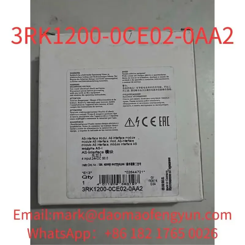 3RK1200-0CE02-0AA2  Brand New AS-i SlimLine module Phased-out product
