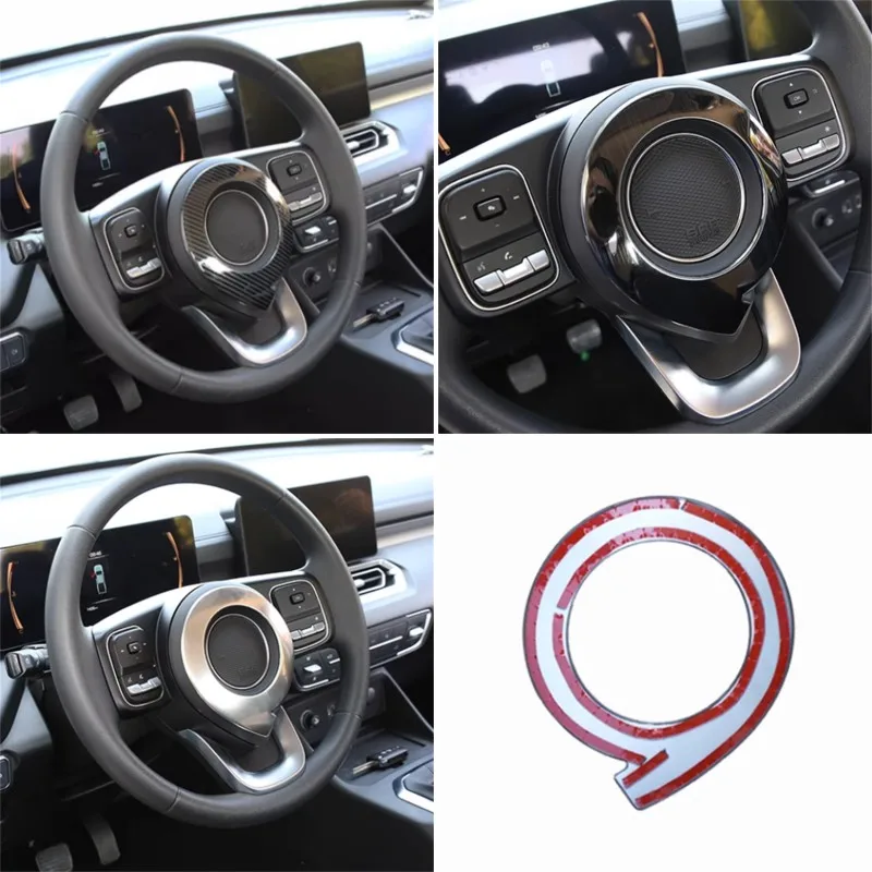 For Great Wall Cannon GWM Poer KingKong 2022 2023 Accessories Car Steering Wheel Trim Control Button Frame Cover Sticker Interio