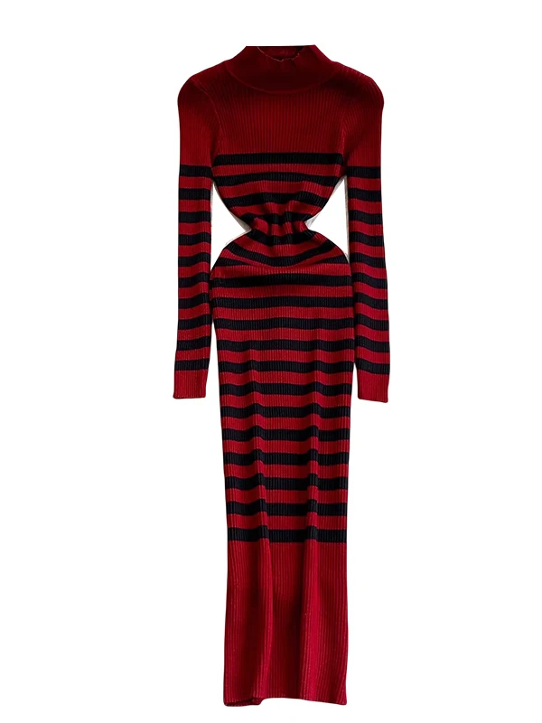 Coreano sle gola alta de malha dr feminino outono inverno cintura elástica atrevida base camada longa malha dr