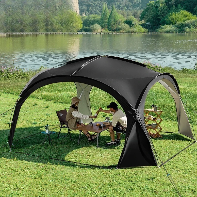 Yurt, dome canopy tent, outdoor vinyl sun protection camping large space windproof and rainproof awning