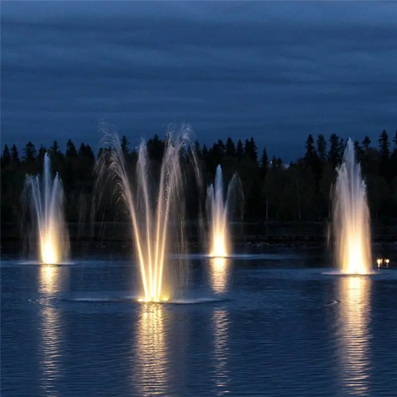 AS60-Underwater Light Embedded High Voltage 85-265V LED Floodlight RGB Fountain Pool Pond Aquarium Spotlight Bulb Lamp B