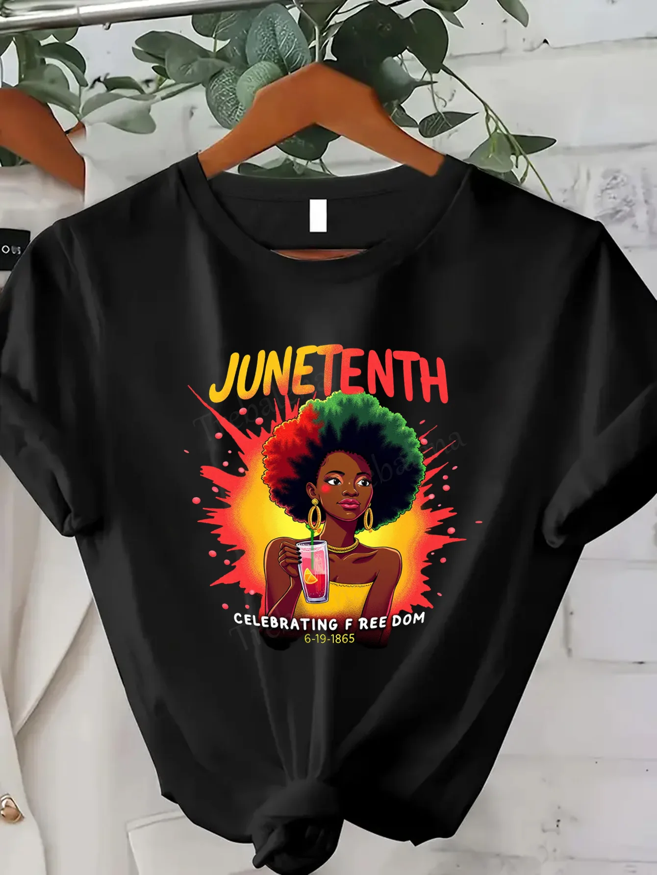 

Women T-shirt Juneteenth Celebration T-Shirt for Women - Freedom Day Graphic Tee