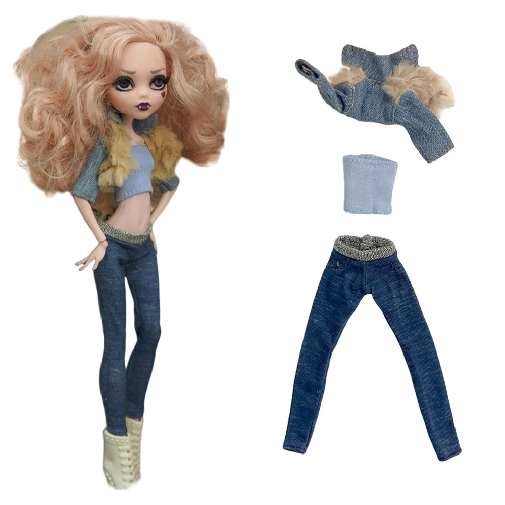 

NK 1 Set Noble Suit Long Casual Denim Pants For 1/6 Doll Clothes Party DIY Clothes Fashion Accessories Toy Gift