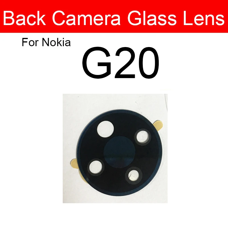 Rear Back Camera Lens Glass For Nokia G20 G50 X20 X10 C5 Endi Camera Lens Glass with Adhesive Sticker Repair Parts