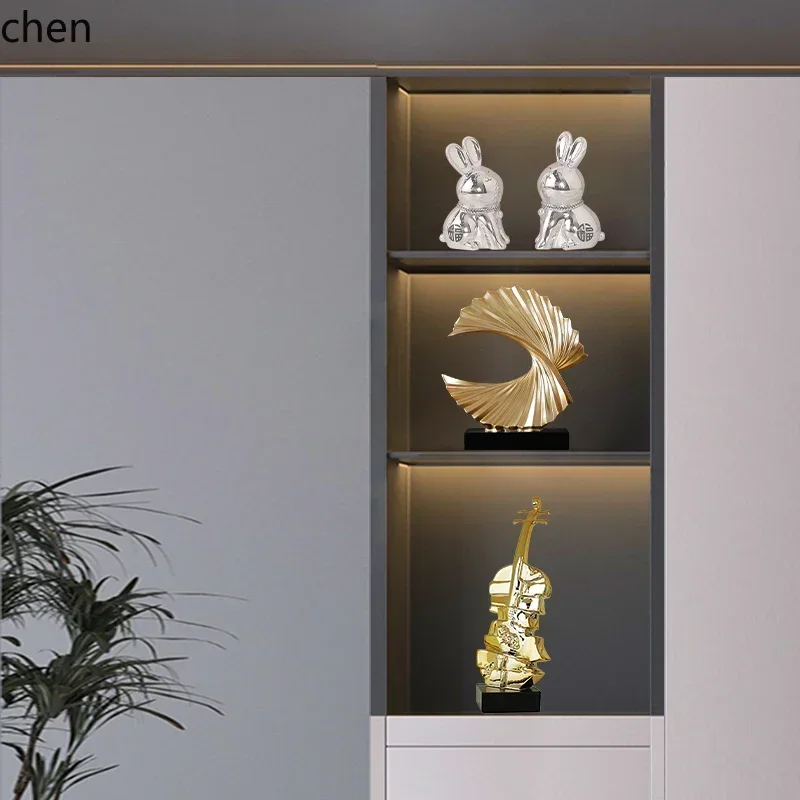 

4-9Violin Creative Ornament Crafts Home Wine Cabinet Office Desktop Decorations