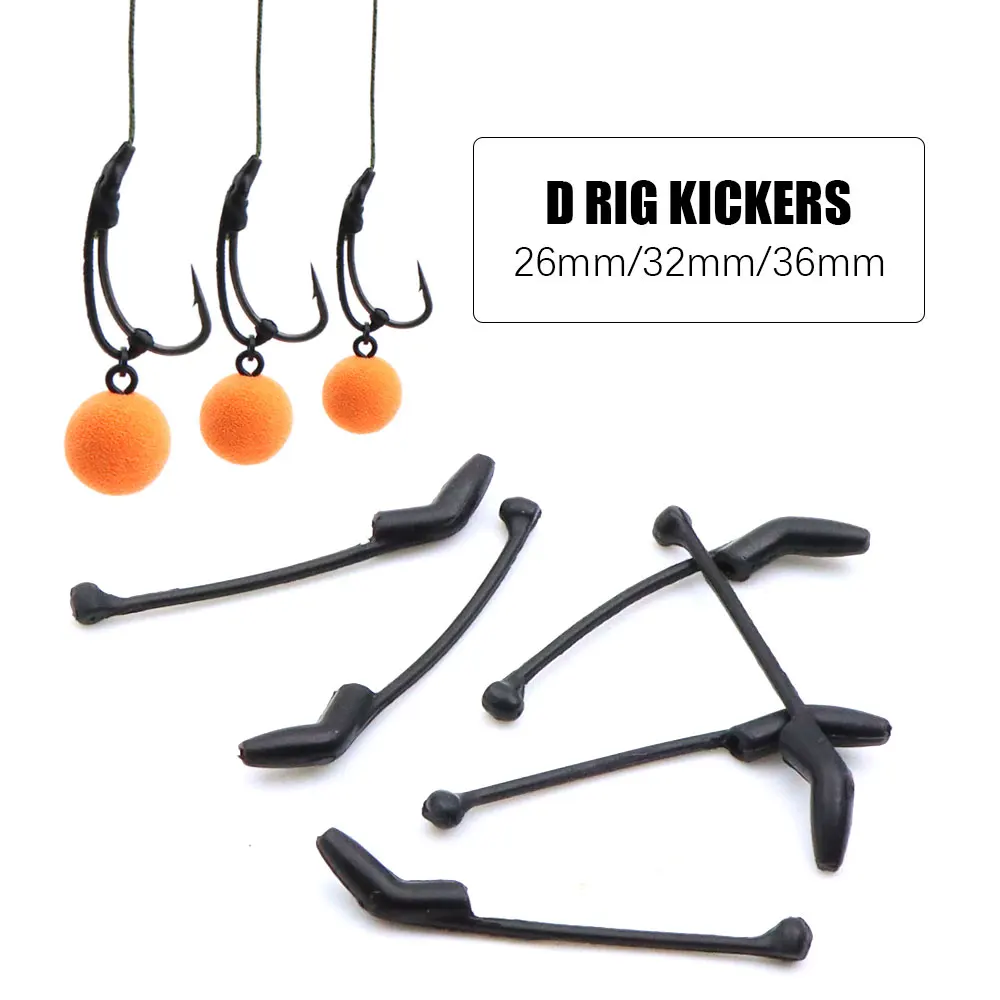 10pcs Carp Fishing Accessories Fishing Hook Line Aligner Hair Rig D Rig Kicker Hook Sleeve For Carp Coarse Terminal Tackle