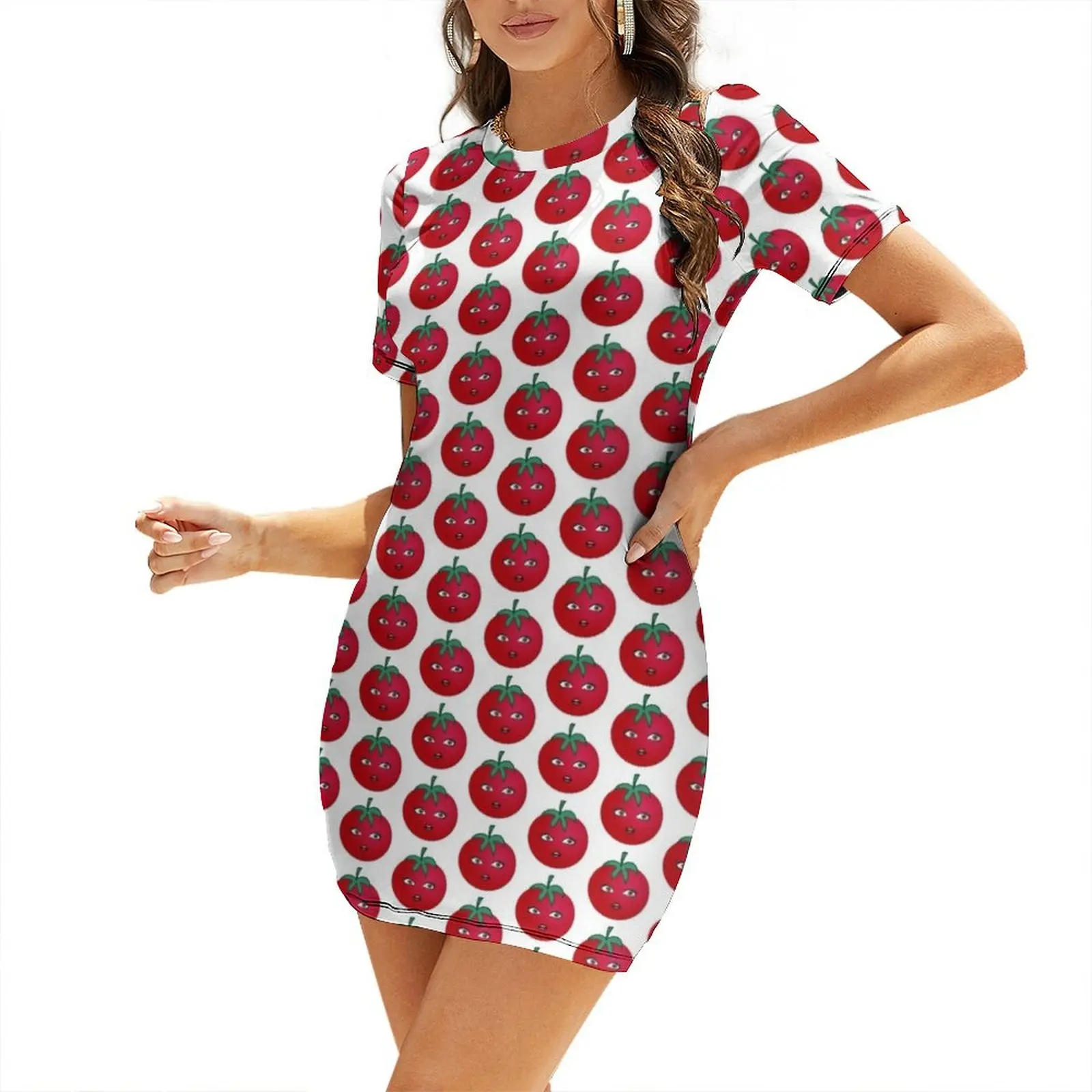 

Lady Tomato Short Sleeved Dress dresses for woman summer dresses ladies 2025 Dress