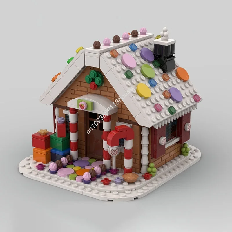 

607pcs MOC Gingerbread S House Seasonal Christmased Model Building Blocks Assemble Toys DIY Idea Christmas Gift Brick Birthday