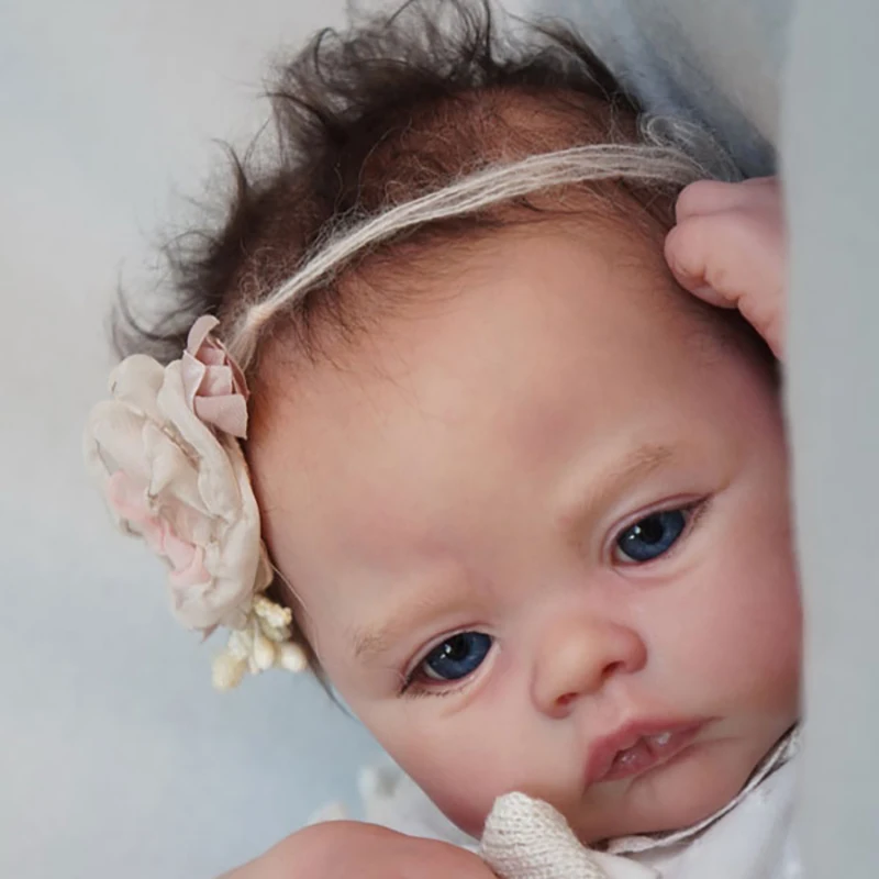 Bebê recém-nascido Kit Boneca Renascer, Prado com COA, Popular Lifelike, Soft Cor Fresca, Peças Em Branco, Feitas À Mão, Brinquedo DIY, 17"