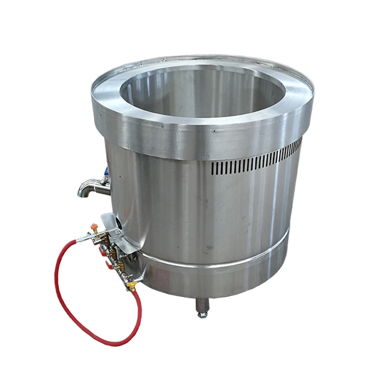 وعاء طبخ صناعي كبير من الفولاذ المقاوم للصدأ للحساء/الصليب/المرق #5