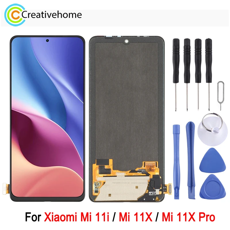 

6.67-inch AMOLED Display For Xiaomi Mi 11i / Mi 11X / Mi 11X Pro Phone 120Hz LCD Screen and Digitizer Full Assembly Spare Part