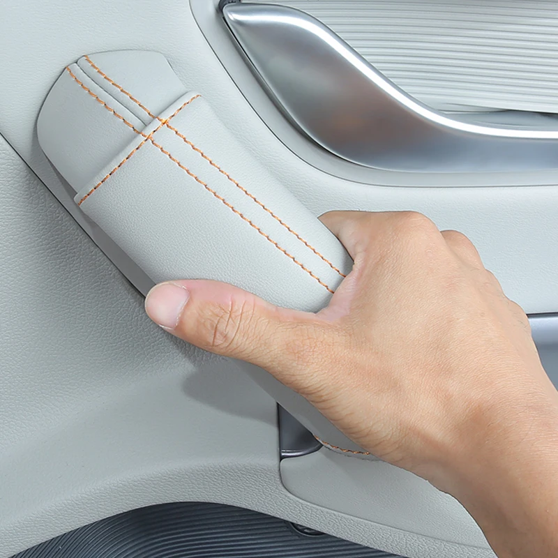 Door Handle Protective Cover Door Handle Protective Leather Cover Modified Accessories For Byd Song Plus