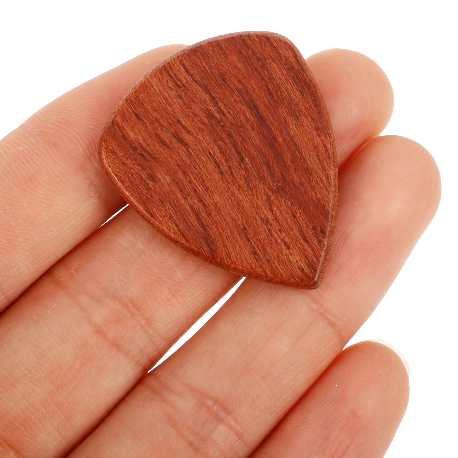 

4 pcs Guitar Natural Wood Finger Picks for Acoustic Electric Bass Guitar Lightweight Portable Walnut Olive for Folk
