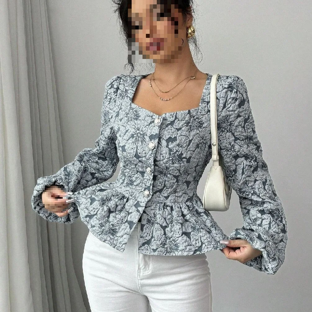 Bubble Sleeve Shirt… - image