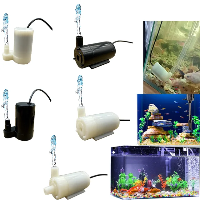Dc 5V USB Mini Mini Niski poziom hałasu Bezszczotkowa pompa silnikowa Zbiornik na ryby Pompka zanurzeniowa dla zwierząt domowych Pompa napowietrzająca Mała fontanna