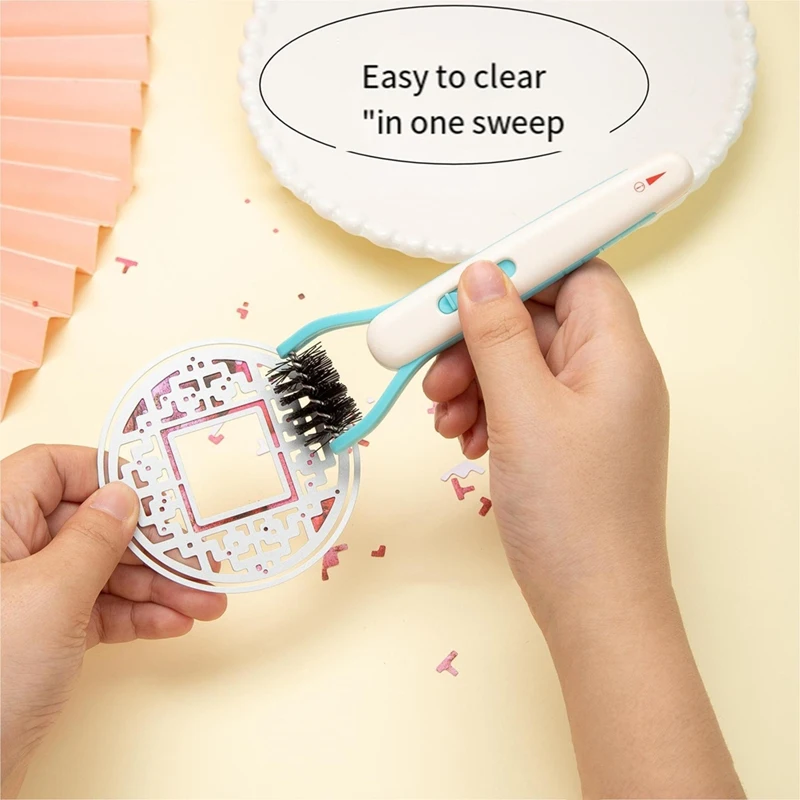 AB08-Alat Penyiangan Pengikis Penindik Sikat Mati dengan Mudah Menghilangkan Kertas Berlebih dari Alat Sikat Mati Yang Harus Dimiliki Mati