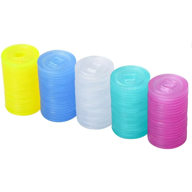 สำหรับเหรียญคะแนนไพ่นกกระจอกใน 5 สี- 100 ชิ้นชุดอเมริกันสำหรับชิปไพ่นกกระจอกสำหรับเล่นเกม