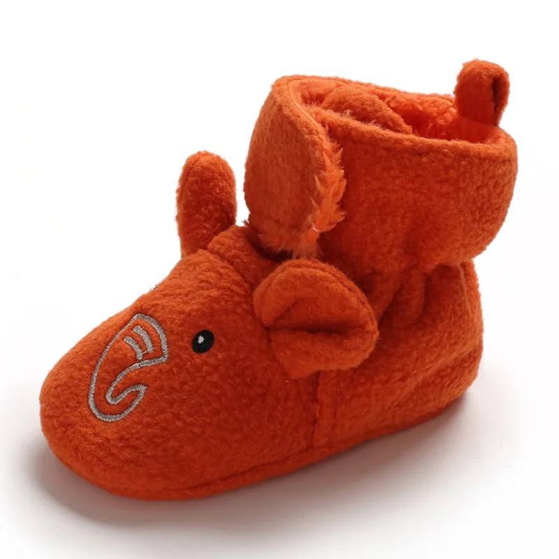 Autumn and winter styles 0-1 year old baby walking shoes, soft soled baby shoes, cartoon socks, cotton shoes