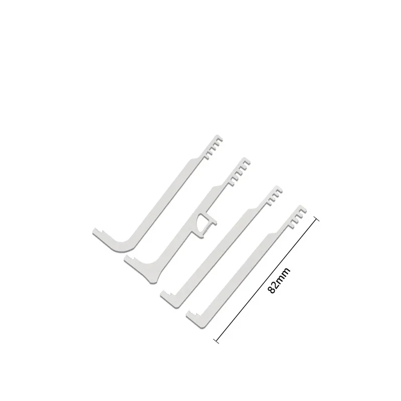 4pcs Stainless Steel Comb Tools Set Metal Teeth Lock Repair Durable Pocket Size Emergency Firefighting Tools