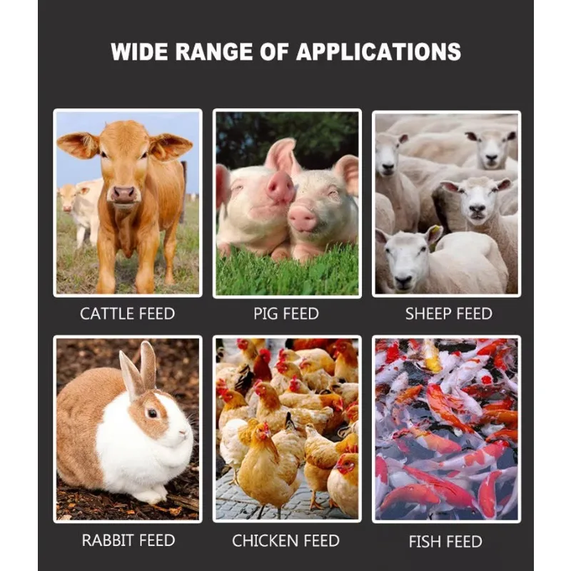 Chicken Cattle Cow Pig Pellet Feed Making Machine Poultry Feed Processing Machine Feed Pellet Manufacturing Machinery