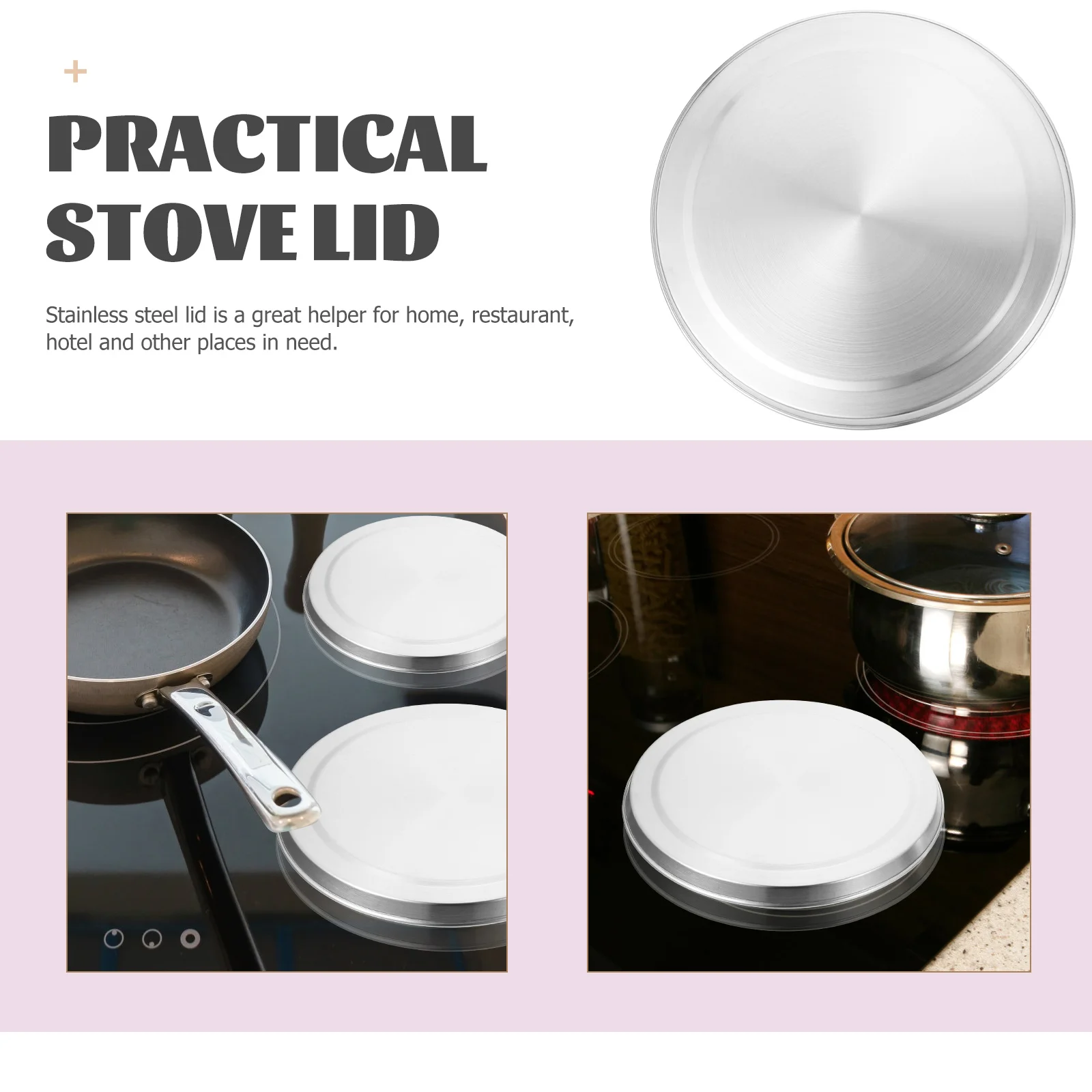 

4pcs Stainless Steel Stove Cover Easy Clean Cooktop Protector Induction Hob Covers Electric Stovetop Kitchen