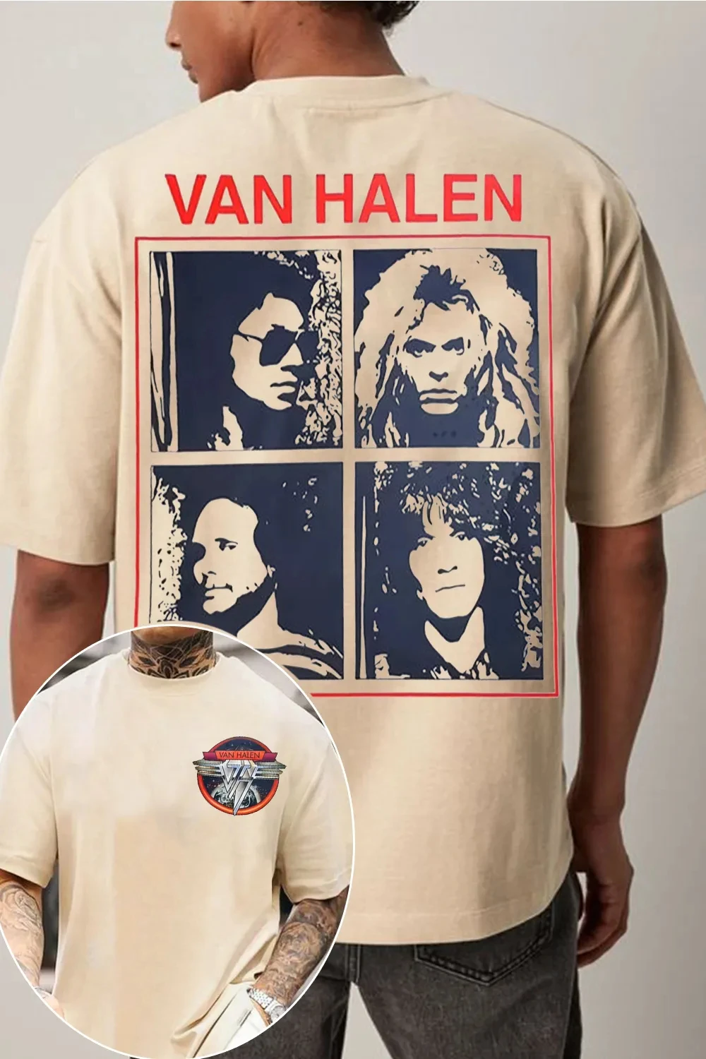 2026 Van Halen Band TShirt Mens Womens Cotton Tees Summer Casual Short Sleeve Round Neck Clothing Loose Top Trend Unisex Tee