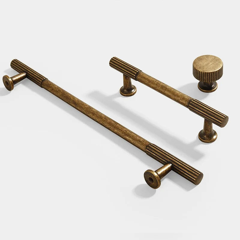 Vintage Bronze Closet Door Pull Handles Long Bar Kitchen Cabinet Door Drawer Knob Handles Room Cupboard Wardrobe Pulls Decor