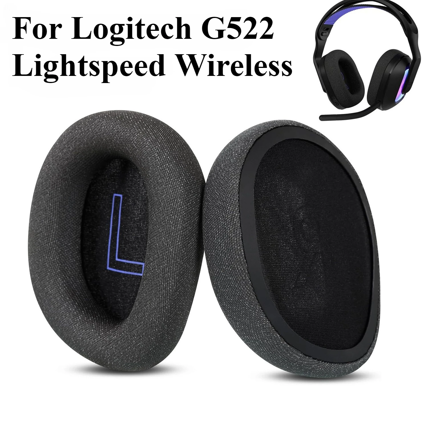 

MOUDUNG Replacement Earpads For Logitech G522 Lightspeed Wireless Headset Ear pads Headphones Leather Sleeve Earphone Earmuff