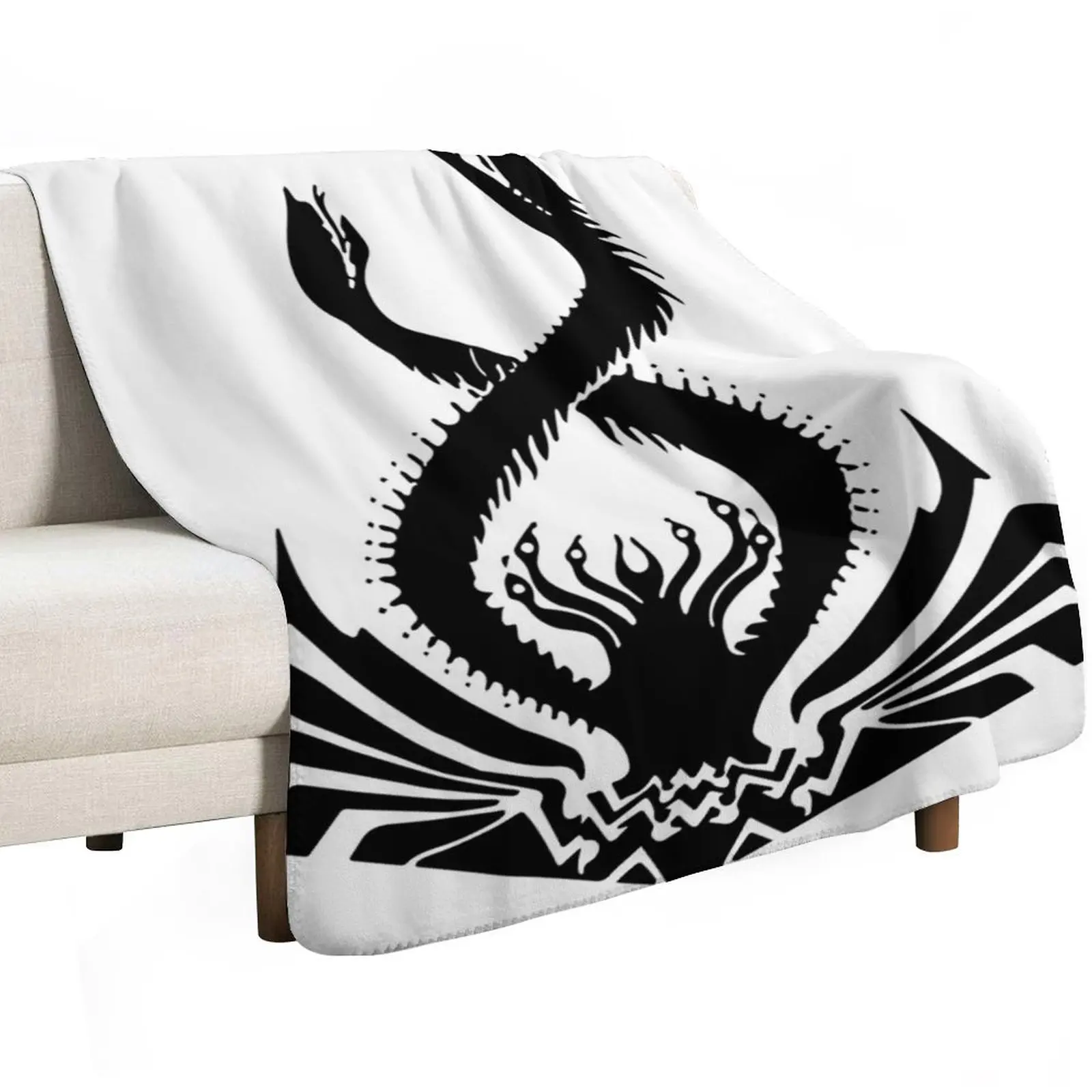 

Thrawn's Chimaera Logo BLACK Throw Blanket Luxury Designer for babies funny gift Blankets