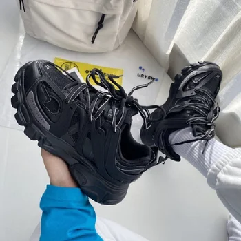 New Sneakers Women Track Trainers Designer Chunky Sports Shoes Platform Fashion Running Shoes Black Casual Sneaker for Men Women
