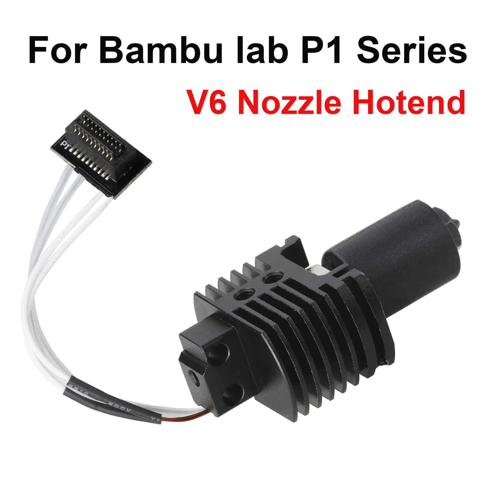 

For Upgrades Hotend Kit Bambu Lab P1P P1S Hot End Thermistor Bimetal Throat Bambulab V6 Hardened Steel Nozzle Print Head