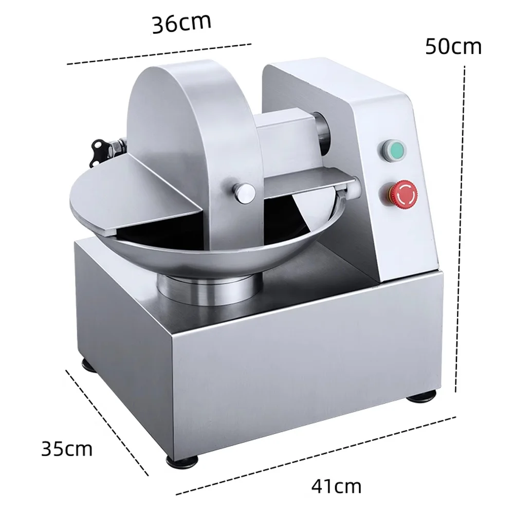 220v Electric Commercial Vegetable Shredder, Large-Capacity Basin-Type Vegetable Cutter 370w High Power, Strong Power