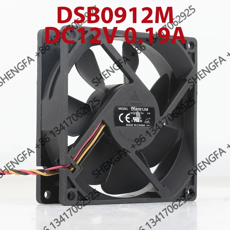 DSB0912M cooling fan Delta 5V 24V 48V DC 12V 0.19A AC EC 9025 90X90X25MM 9CM Power Supply Computer chassis CPU speed measurement