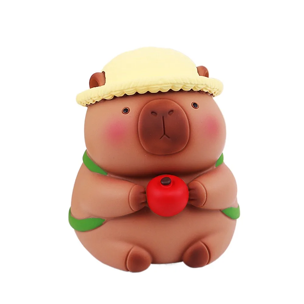 저금통 탱크 카피바라 돼지 저금통 대용량 장식 카피바라 돈 상자 만화 Collectible Capybara Kids Storage Box