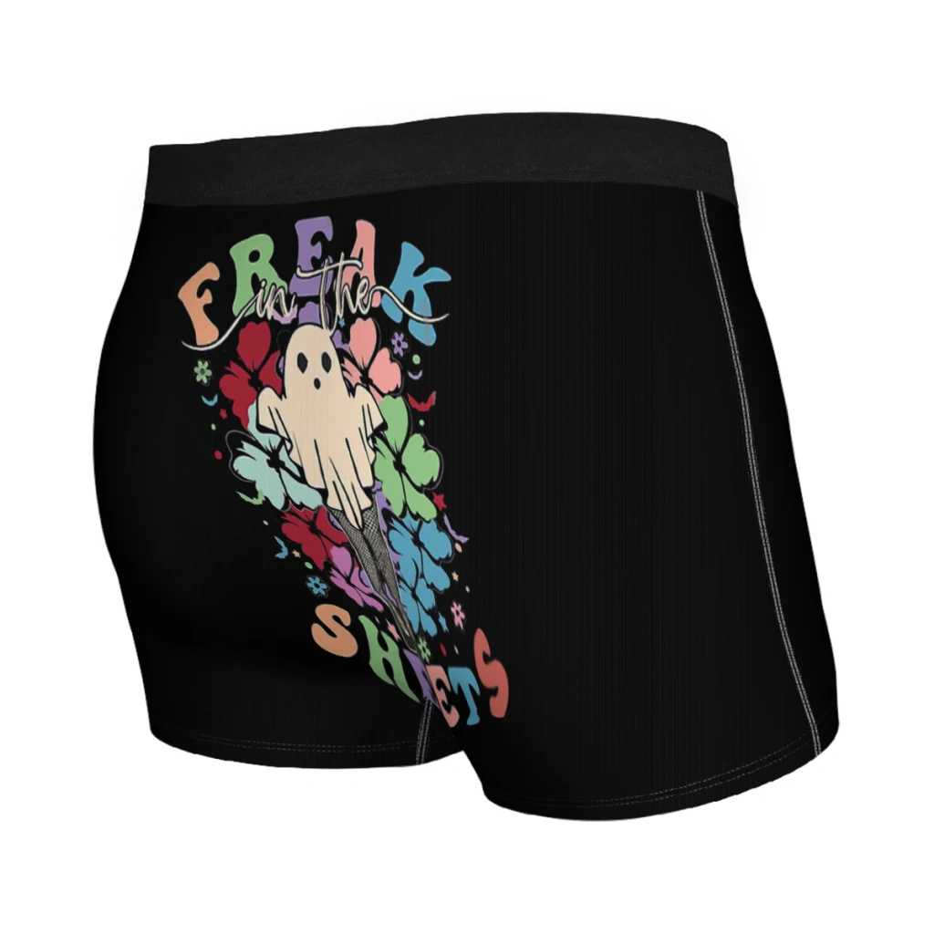 Boo Ghostly Vibes The Mysterious Strange Underpants Breathbale Panties Man Underwear Print Shorts Boxer Briefs