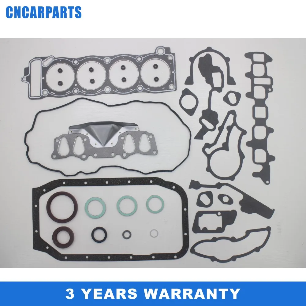 Full Head gasket set fit for Toyota Land cruiser 4runner Celica Hilux VW Taro 2.4L 50099300 0411135070 VRS 22R 22RE 22REC Engine