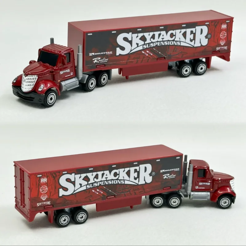 Matchbox Convoys Collectible Transport Fleet Gbk70 Tesla Semi Tractor Metal Diecast Pipe Trailer Toy For Collection Enthusiasts